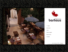 Tablet Screenshot of barhausrestaurant.com